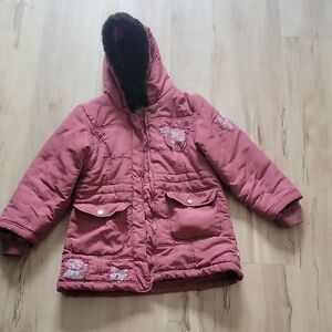 Kids Pink Hooded Jacket